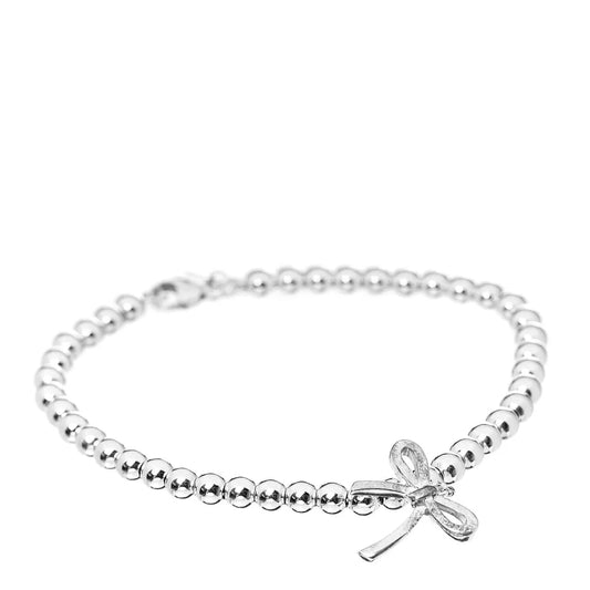 [Regalia Jewels]STERLING SILVER BOW BEAD BRACELET