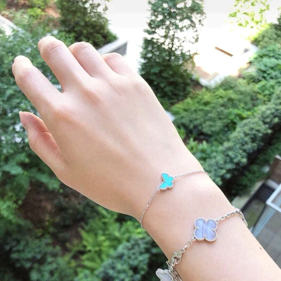 [Regalia Jewelry]BUTTERFLY TURQUOISE BUTTERFLY BRACELET SILVER