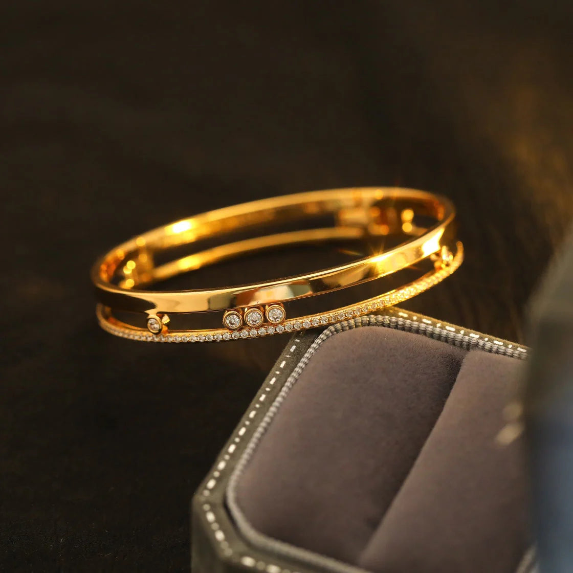 [Regalia  Jewels]Move Romane Diamond Bangle Bracelet