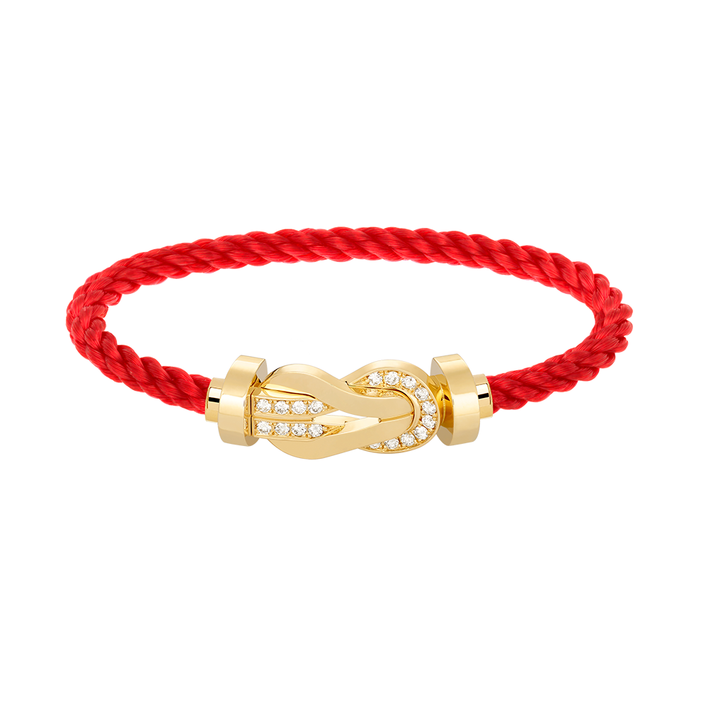 [Regalia Jewelry]CHANCE LARGE 8 FIGURE BUCKLE HALF DIAMOND BRACELET GOLD