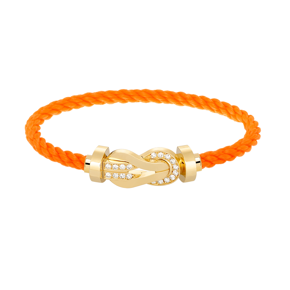 [Regalia Jewelry]CHANCE LARGE 8 FIGURE BUCKLE HALF DIAMOND BRACELET GOLD
