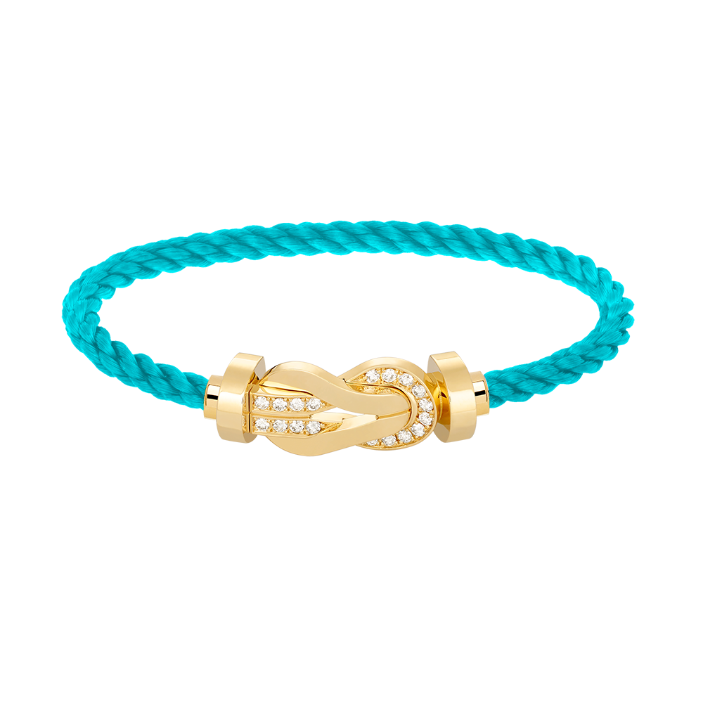 [Regalia Jewelry]CHANCE LARGE 8 FIGURE BUCKLE HALF DIAMOND BRACELET GOLD
