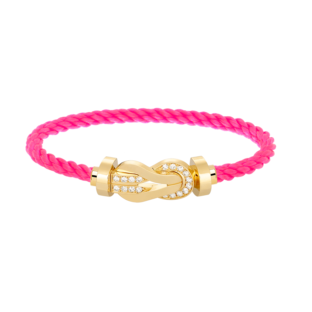 [Regalia Jewelry]CHANCE LARGE 8 FIGURE BUCKLE HALF DIAMOND BRACELET GOLD