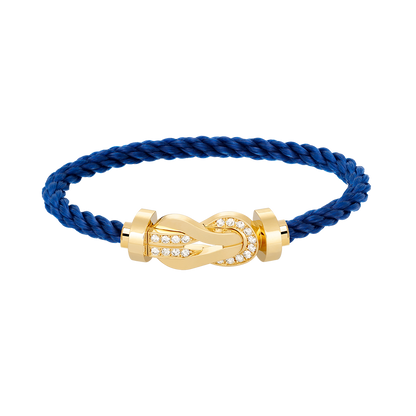 [Regalia Jewelry]CHANCE LARGE 8 FIGURE BUCKLE HALF DIAMOND BRACELET GOLD