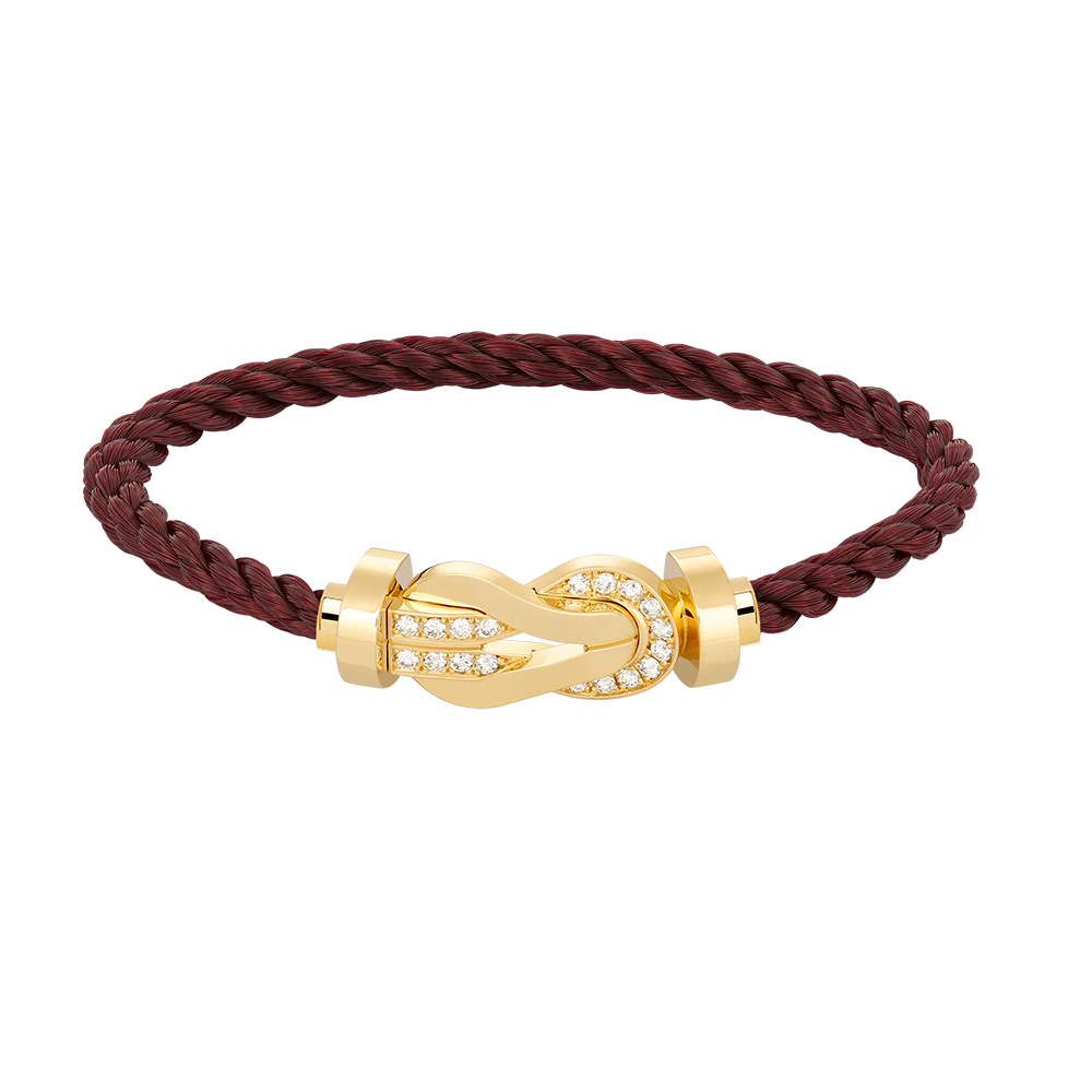 [Regalia Jewelry]CHANCE LARGE 8 FIGURE BUCKLE HALF DIAMOND BRACELET GOLD
