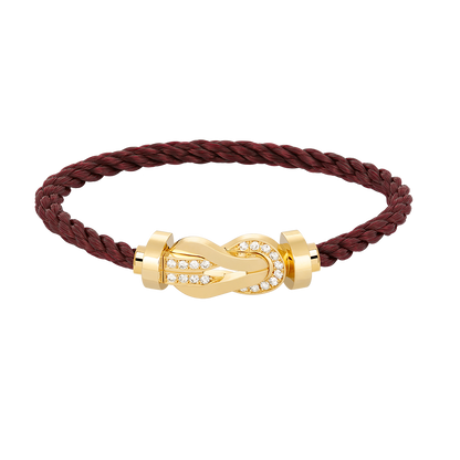 [Regalia Jewelry]CHANCE LARGE 8 FIGURE BUCKLE HALF DIAMOND BRACELET GOLD