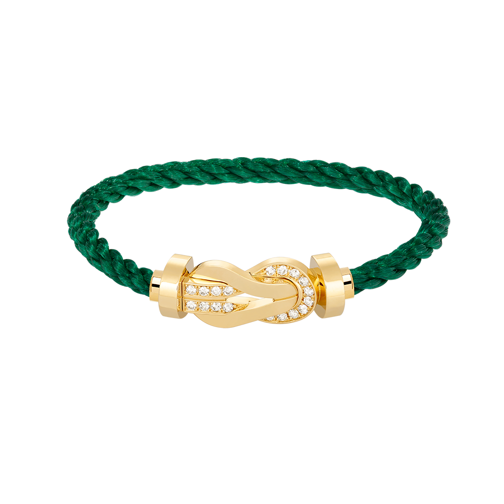 [Regalia Jewelry]CHANCE LARGE 8 FIGURE BUCKLE HALF DIAMOND BRACELET GOLD