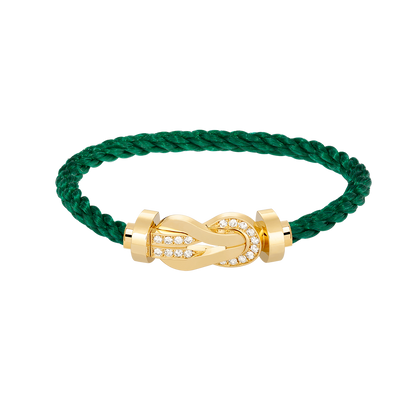 [Regalia Jewelry]CHANCE LARGE 8 FIGURE BUCKLE HALF DIAMOND BRACELET GOLD