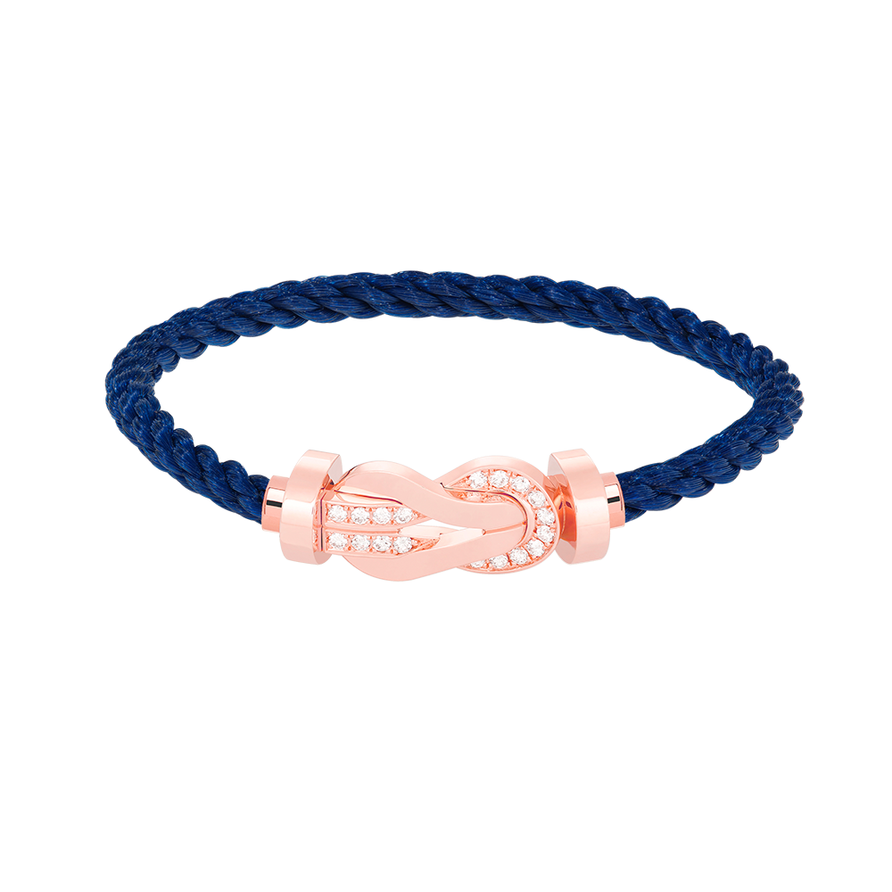 [Regalia Jewelry]CHANCE LARGE 8 FIGURE BUCKLE HALF DIAMOND BRACELET ROSE GOLD