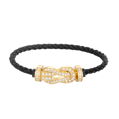 [Regalia Jewelry]CHANCE LARGE 8 FIGURE BUCKLE FULLDIAMOND BRACELET GOLD