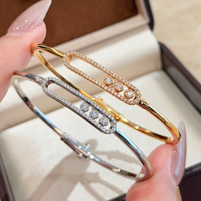 [Regalia  Jewels]Move Pav¨¦ Diamond Bangle Bracelet M