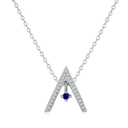[Regalia Jewelry]Sparkling "A" Shape Necklace
