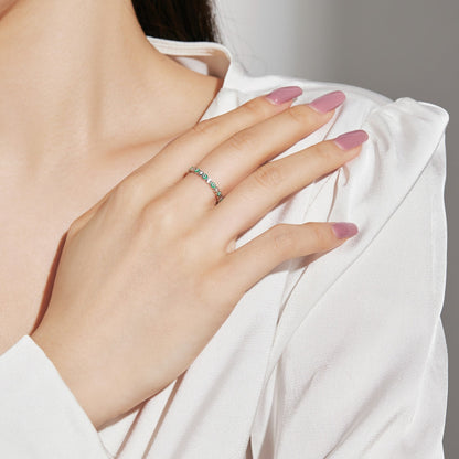 [Regalia Jewelry]Sparkling Vibrant Round Shape Daily Ring