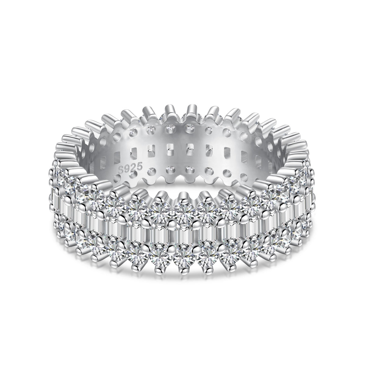 [Regalia Jewelry]Ornate Colorful Radiant Cut Daily Ring
