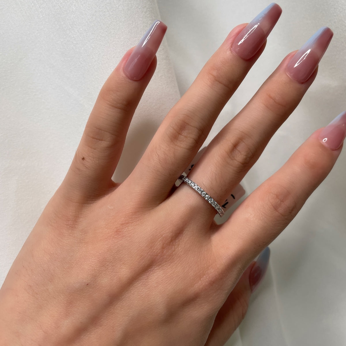 [Regalia Jewelry]Delicate Sparkling Round Cut Daily Ring