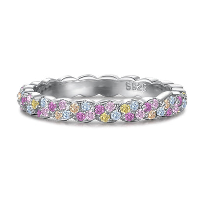 [Regalia Jewelry]Dainty Ebullient Round Cut Daily Ring