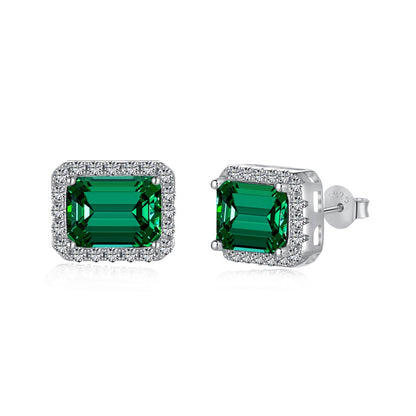 [Regalia Jewelry]Luxurious Dainty Emerald Cut Banquet Earrings