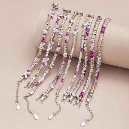 [Regalia Jewelry]Ornate Colorful Butterfly Shape Round Cut Daily Bracelet