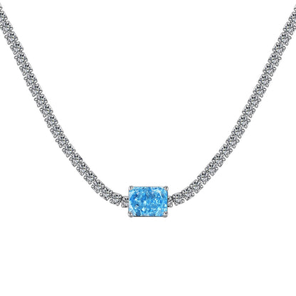 [Regalia Jewelry]2.0 carat Ornate Emerald Cut Necklace