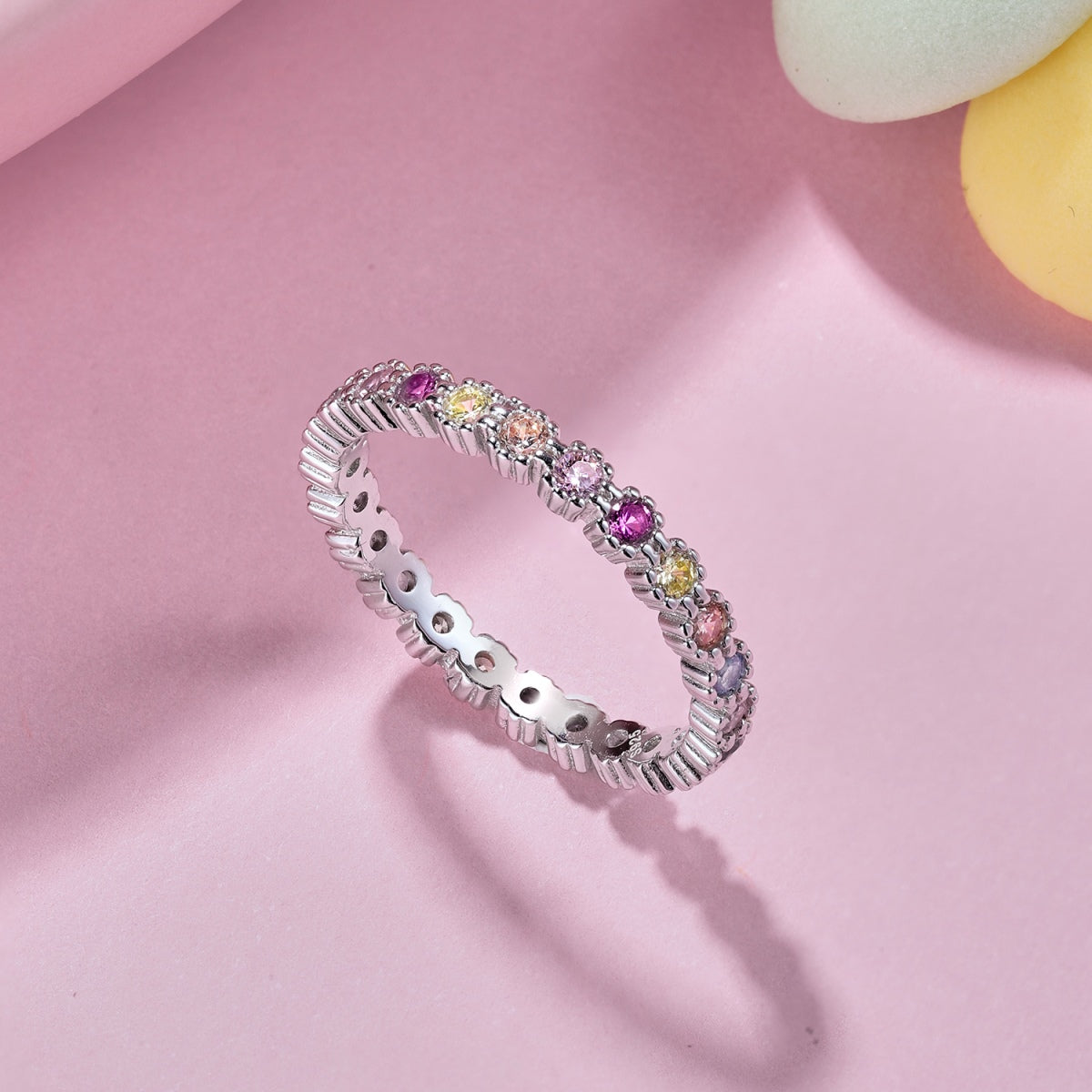 [Regalia Jewelry]Exquisite Colorful Round Cut Party Ring