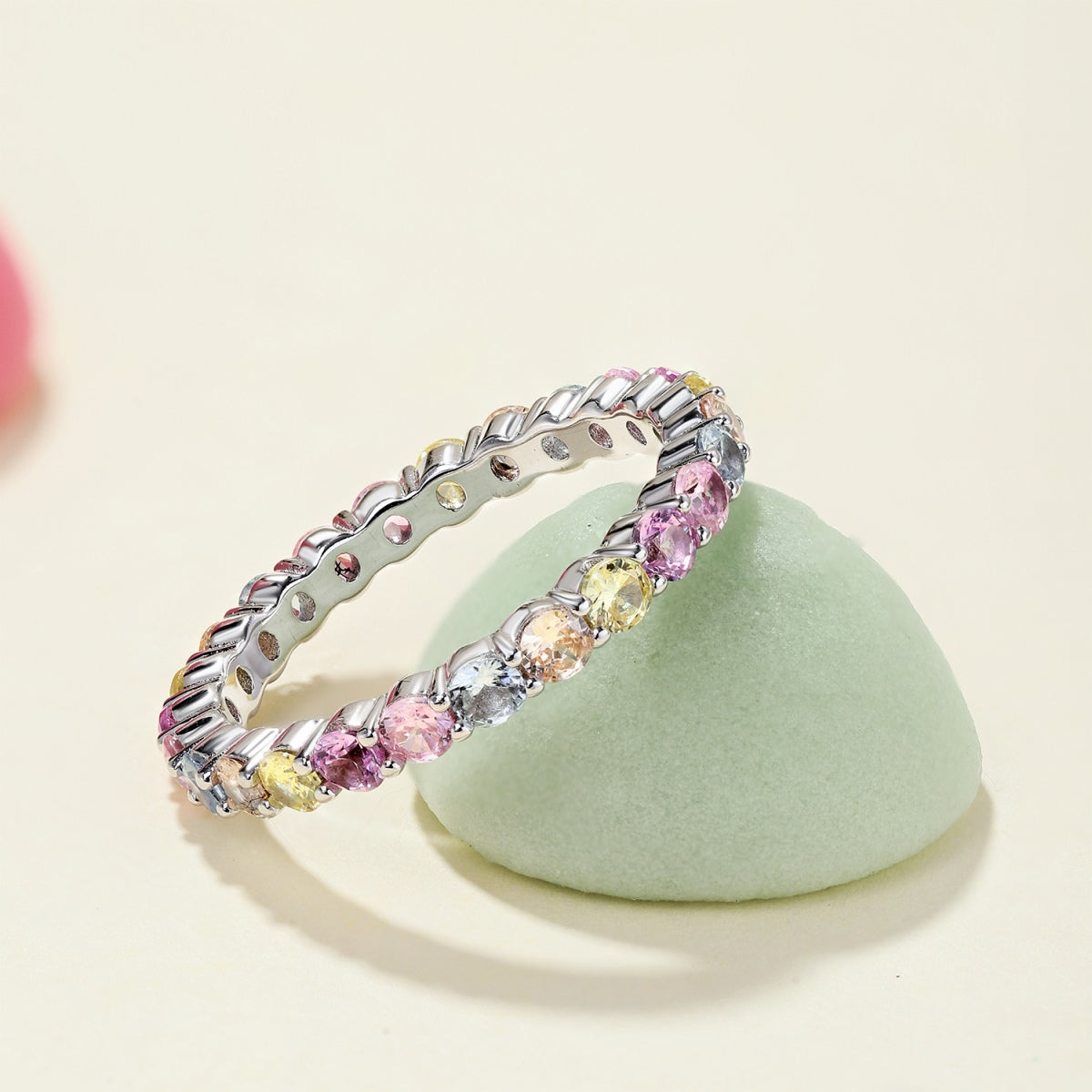 [Regalia Jewelry]Dazzling Resplendent Round Cut Party Ring