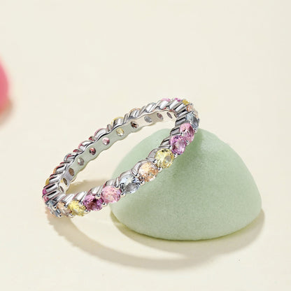 [Regalia Jewelry]Dazzling Resplendent Round Cut Party Ring