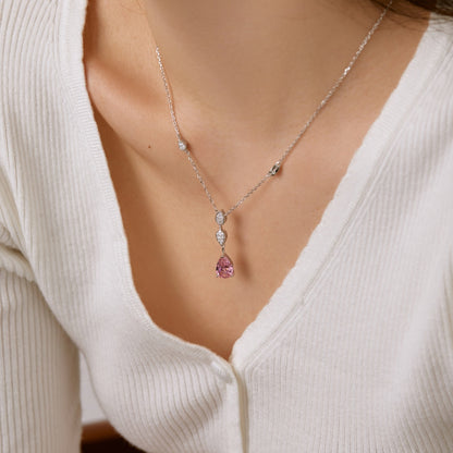 [Regalia Jewelry]Dazzling Pear Cut Necklace