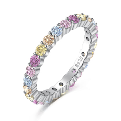 [Regalia Jewelry]Dazzling Resplendent Round Cut Party Ring