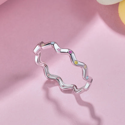 [Regalia Jewelry]Ornate Vibrant Round Cut Daily Ring