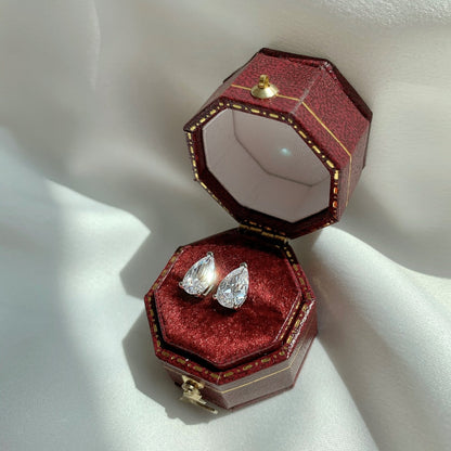[Regalia Jewelry]Ornate Water Drop Shape Earrings