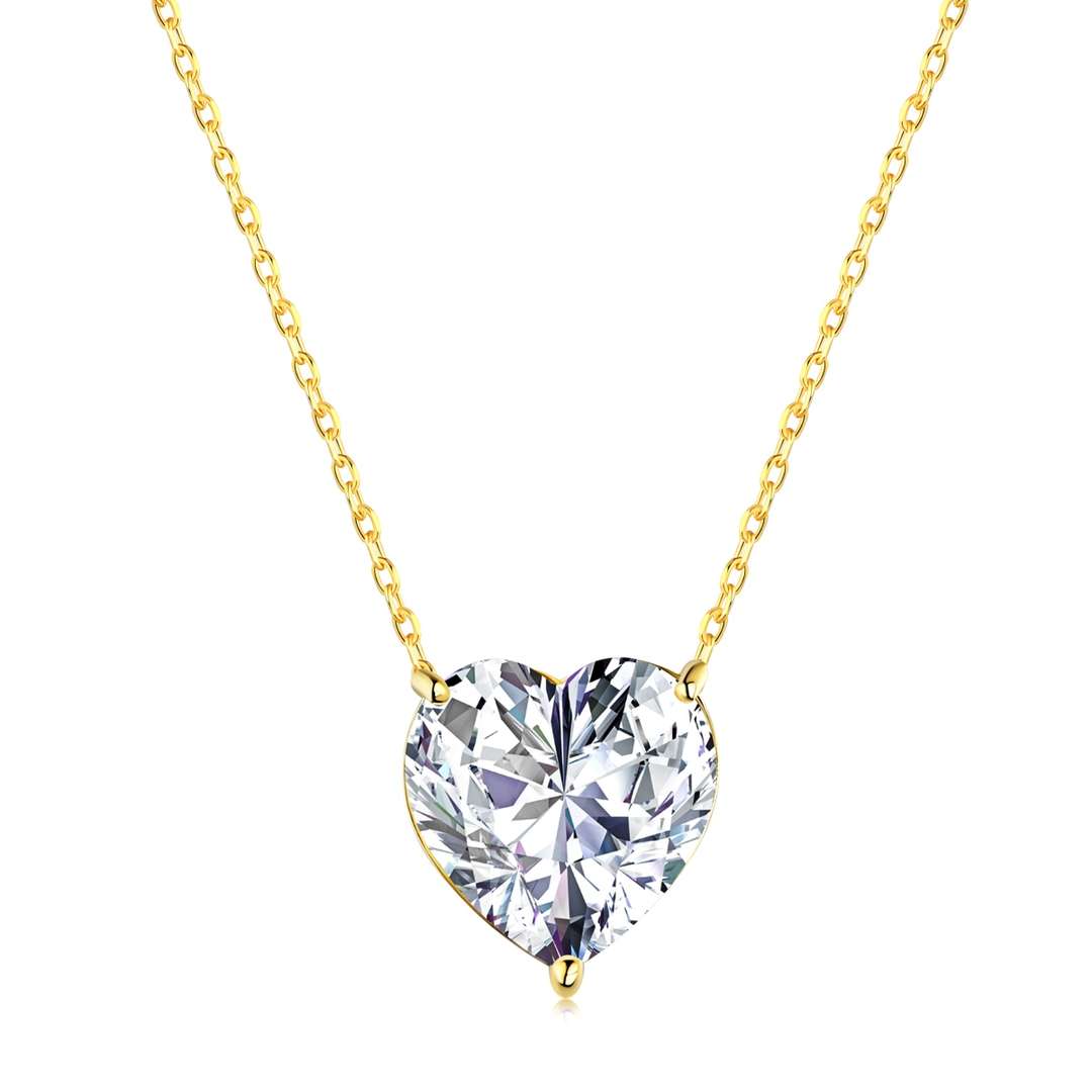 [Regalia Jewelry]6.0 carat Radiant Heart Shape Necklace