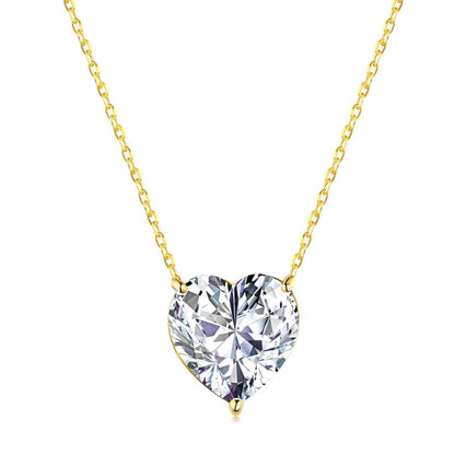 [Regalia Jewelry]6.0 carat Radiant Heart Shape Necklace