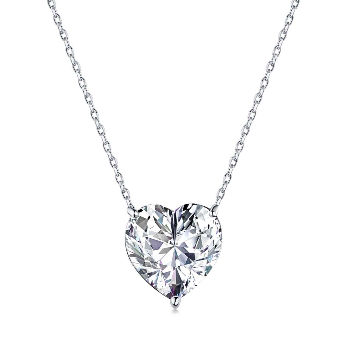 [Regalia Jewelry]6.0 carat Radiant Heart Shape Necklace