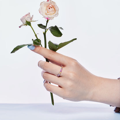 [Regalia Jewelry]Dazzling Resplendent Round Cut Party Ring