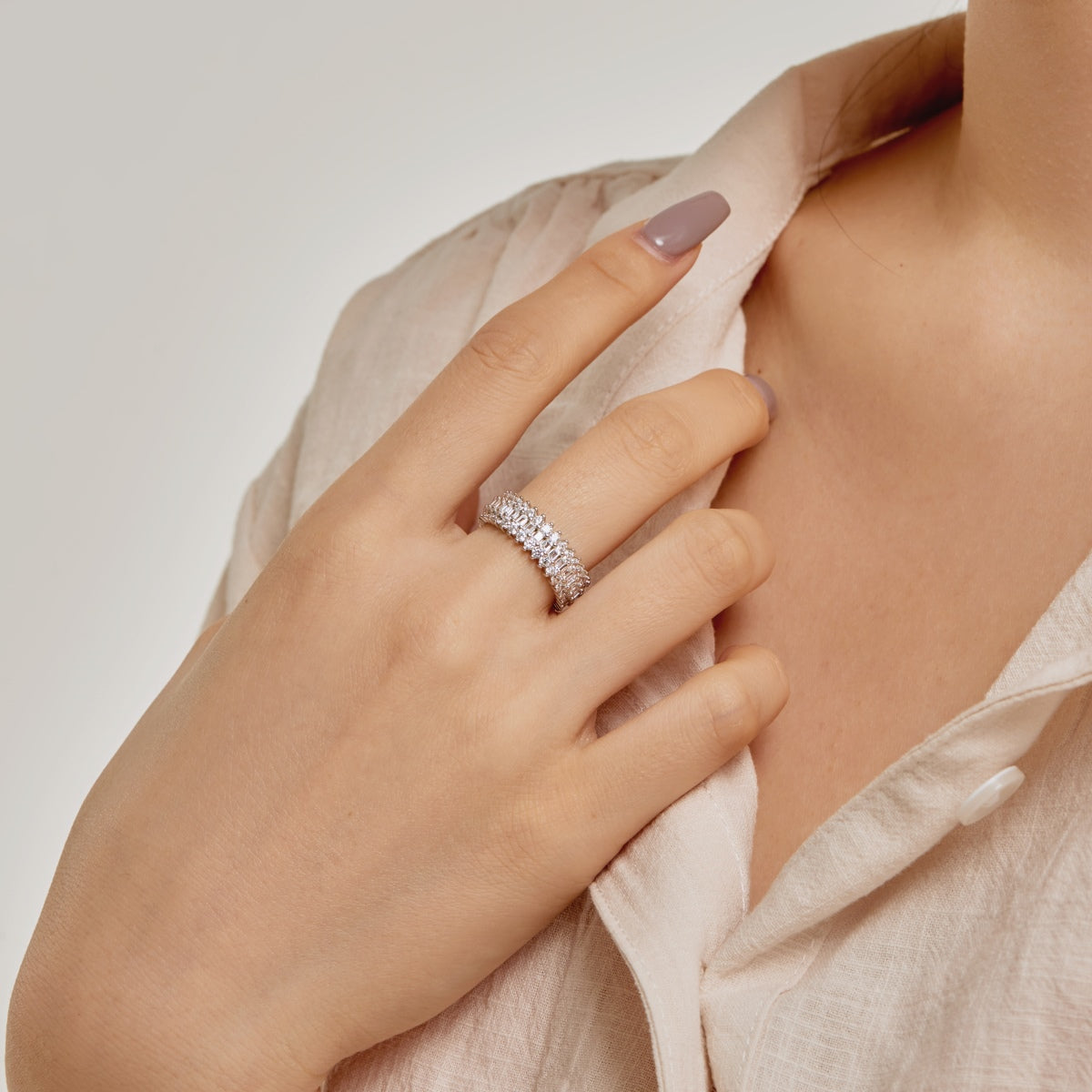 [Regalia Jewelry]Ornate Colorful Radiant Cut Daily Ring