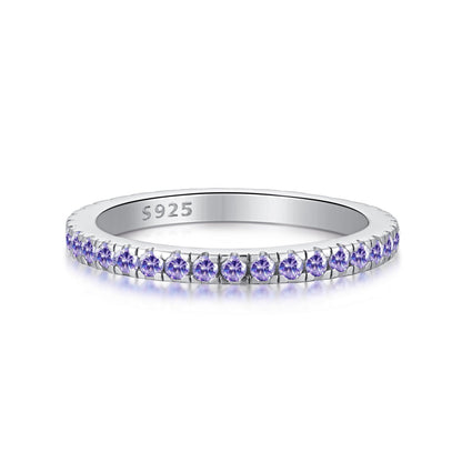 [Regalia Jewelry]Delicate Sparkling Round Cut Daily Ring