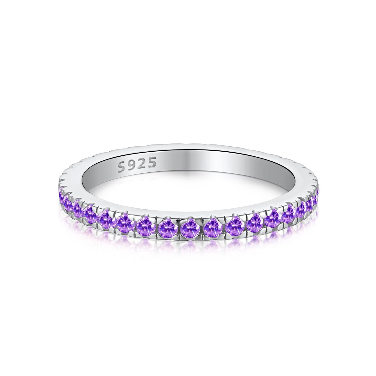 [Regalia Jewelry]Delicate Sparkling Round Cut Daily Ring