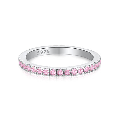 [Regalia Jewelry]Delicate Sparkling Round Cut Daily Ring