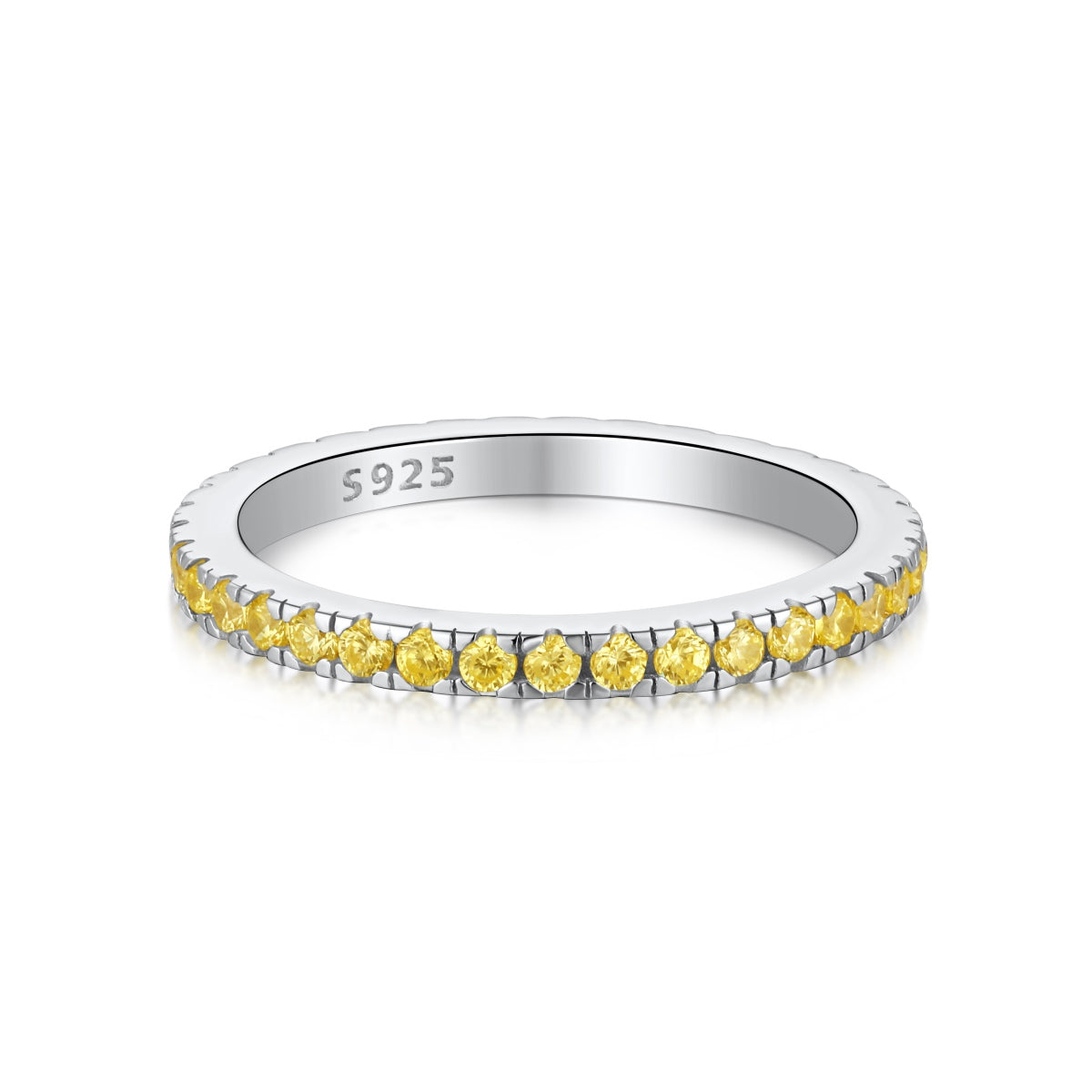 [Regalia Jewelry]Delicate Sparkling Round Cut Daily Ring