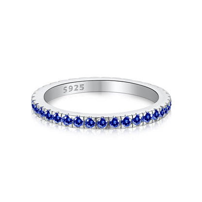 [Regalia Jewelry]Delicate Sparkling Round Cut Daily Ring