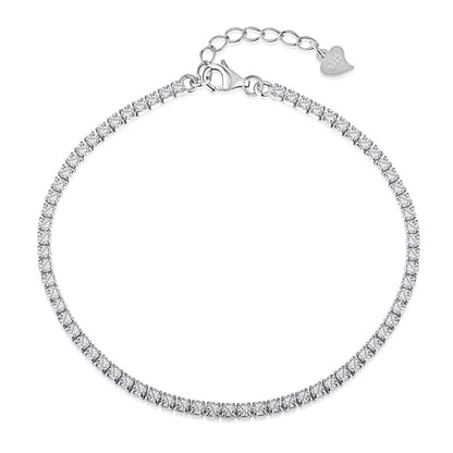 [Regalia Jewelry]Radiant Shinning Princess Cut Tennis Bracelet