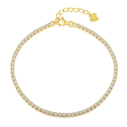 [Regalia Jewelry]Radiant Shinning Princess Cut Tennis Bracelet