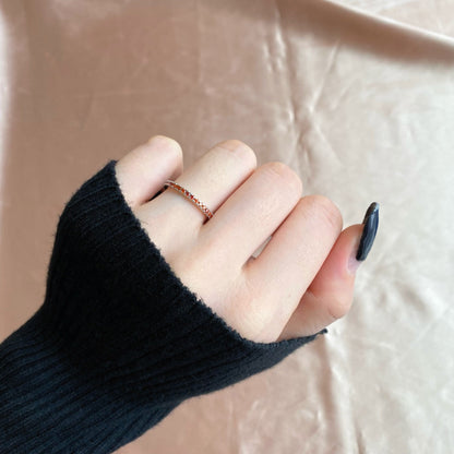 [Regalia Jewelry]Delicate Sparkling Round Cut Daily Ring