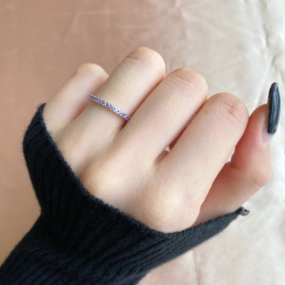 [Regalia Jewelry]Delicate Sparkling Round Cut Daily Ring