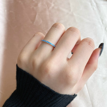 [Regalia Jewelry]Delicate Sparkling Round Cut Daily Ring