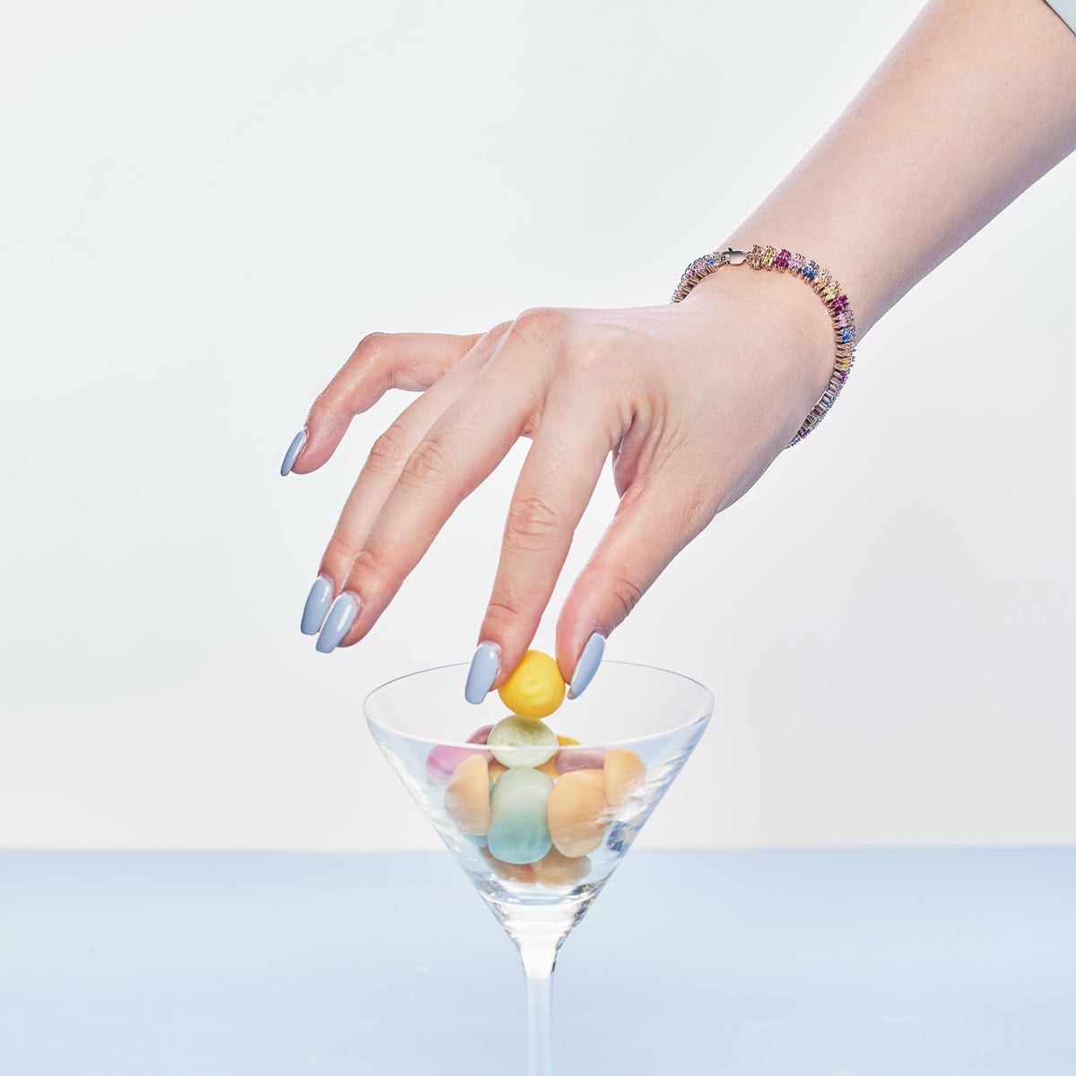 [Regalia Jewelry]Sparkling Exquisite Multi Cut Party Bracelet