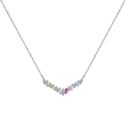 [Regalia Jewelry]Dazzling Rainbow Necklace