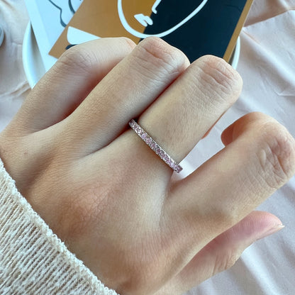 [Regalia Jewelry]Delicate Sparkling Round Cut Daily Ring