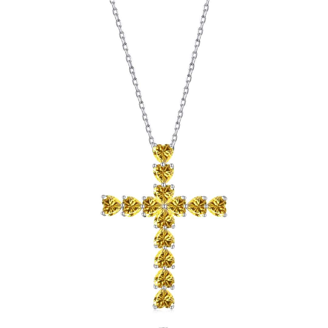 [Regalia Jewelry]Radiant Cross Shape Necklace