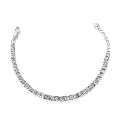 [Regalia Jewelry]Sparkling Radiant Princess Cut Tennis Bracelet